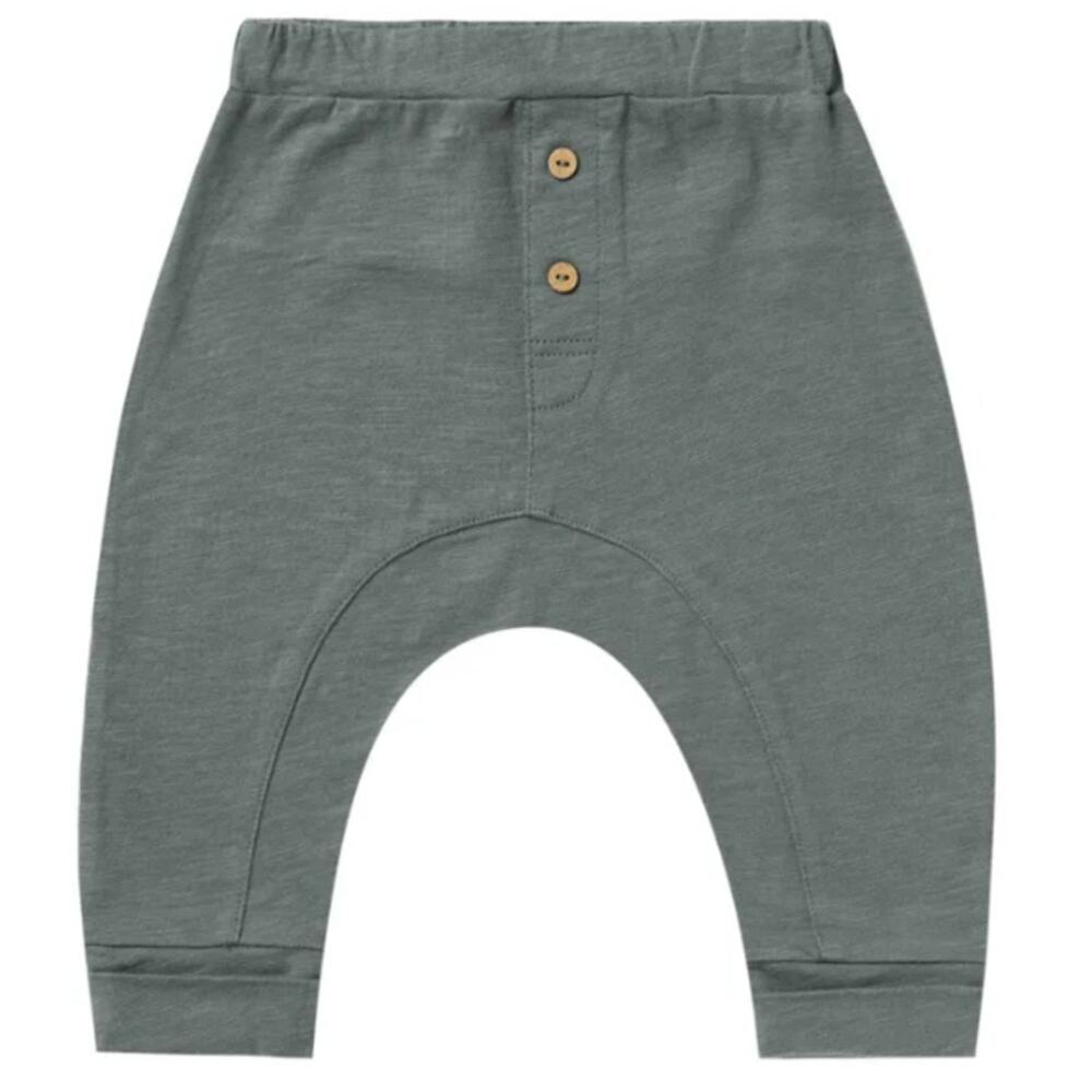 Rylee + Cru Baby Gray Green Cru Harem Pants Size 6-12 M
